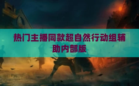 热门主播同款超自然行动组辅助内部版